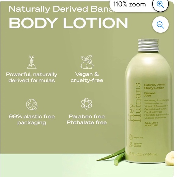 Hey humans banana body lotion - Picture 2 of 3